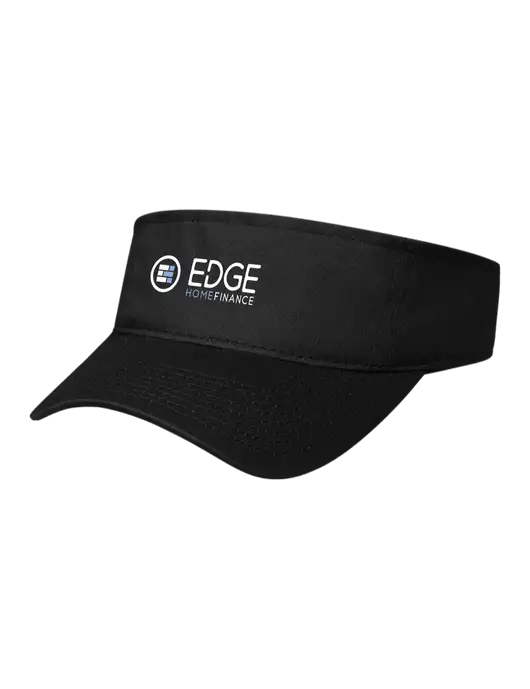 Black Cap Visor w/Edge Home Finance Logo