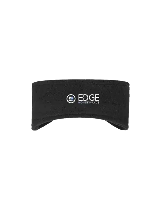 Black Stretch Fleece Headband w/Edge Home Finance Logo
