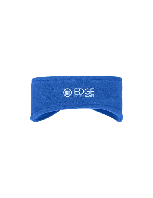 Royal Stretch Fleece Headband w/Edge Home Finance Logo