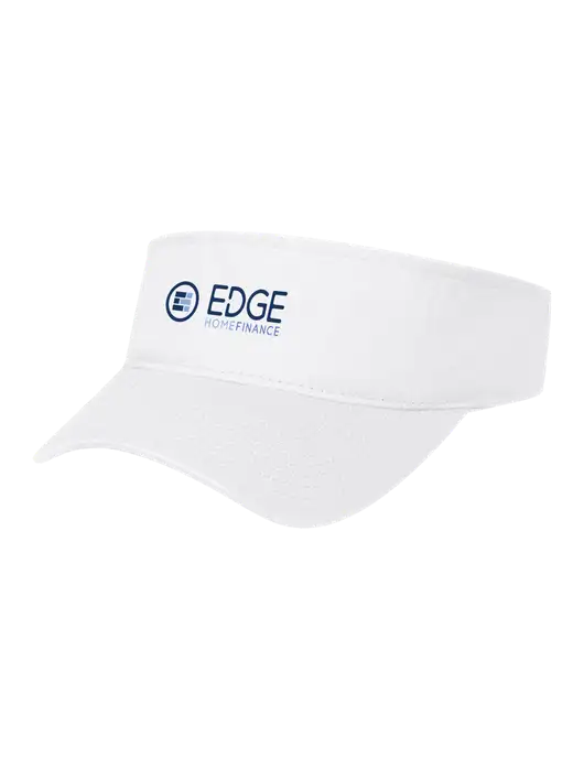 White Cap Visor w/Edge Home Finance Logo