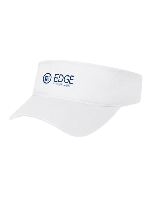 White Cap Visor w/Edge Home Finance Logo