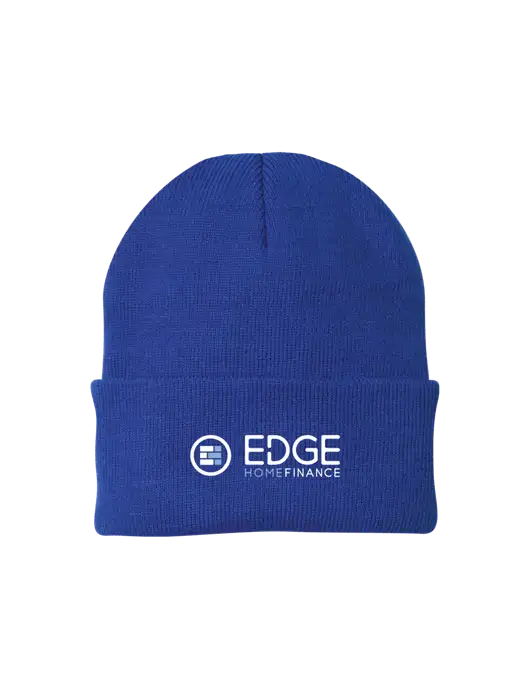 Royal Knit Cap w/Edge Home Finance Logo