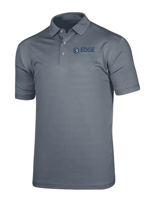 Callaway Vibrant Light Grey Ventilated Polo w/Edge Home Finance Logo
