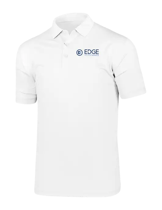 Callaway Vibrant Bright White Ventilated Polo w/Edge Home Finance Logo