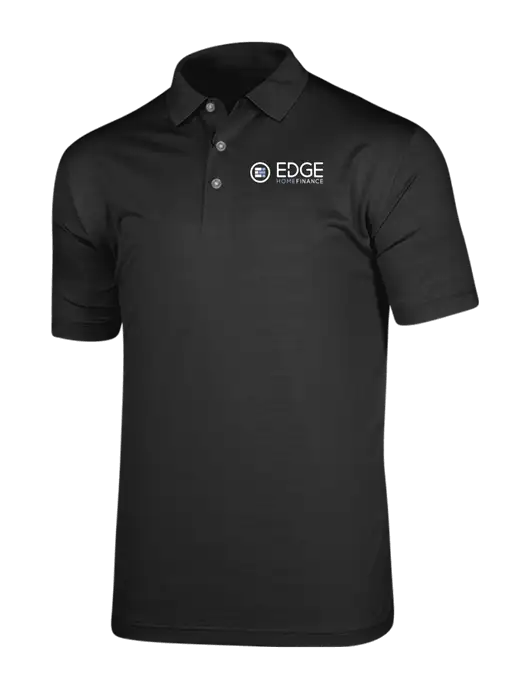 Callaway Vibrant Black Ventilated Polo w/Edge Home Finance Logo
