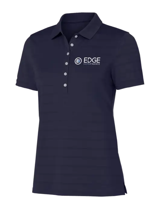 Callaway Womens Navy Ventilated Polo w/Edge Home Finance Logo