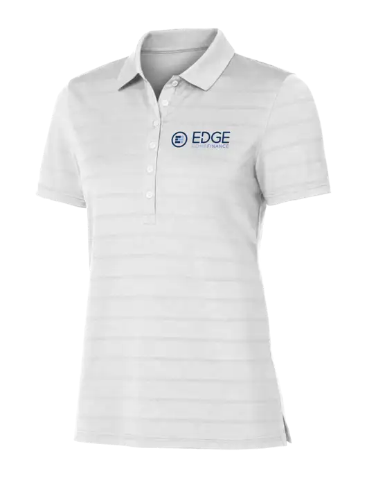 Callaway Womens Bright White Ventilated Polo w/Edge Home Finance Logo