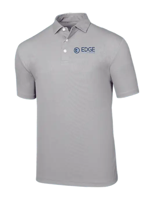 Callaway Birdseye Light Grey Polo w/Edge Home Finance Logo