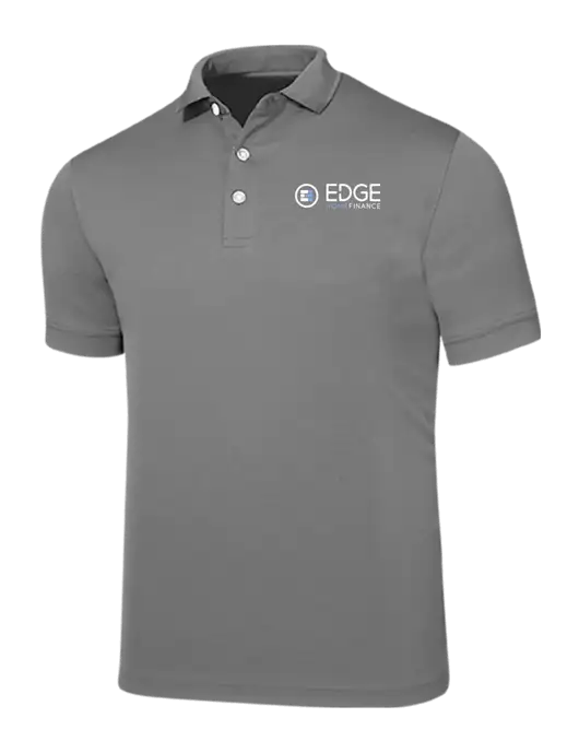 Callaway Ottoman Medium Grey Polo w/Edge Home Finance Logo