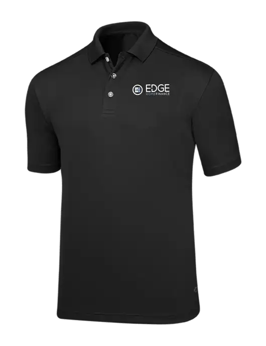 Callaway Core Black Performance Polo w/Edge Home Finance Logo