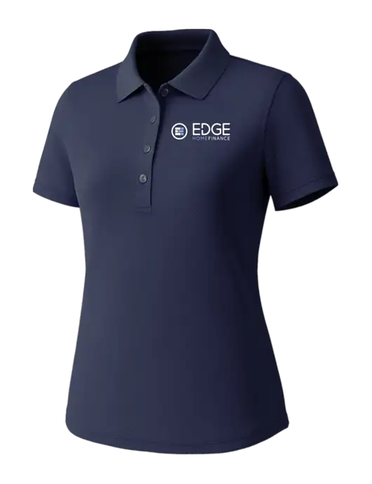 Callaway Womens Core Navy Performance Polo w/Edge Home Finance Logo