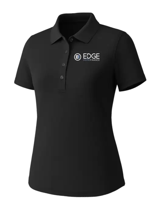 Callaway Womens Core Black Performance Polo w/Edge Home Finance Logo