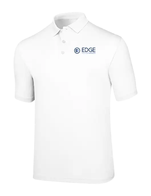 Callaway Opti-Dri White Chev Polo w/Edge Home Finance Logo