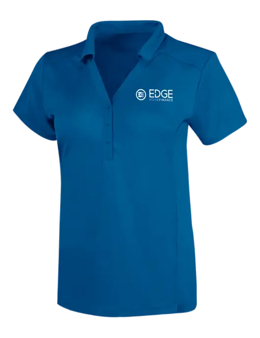 OGIO Royal Blue Womens Framework Polo w/Edge Home Finance Logo