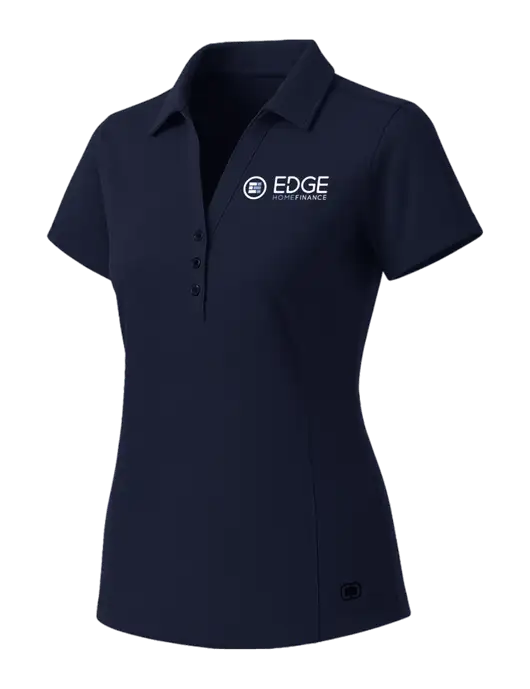 OGIO Womens Navy ONYX Polo w/Edge Home Finance Logo