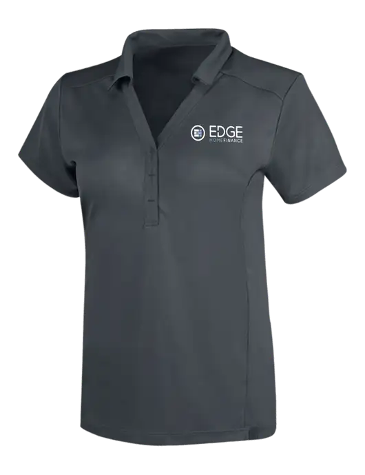 OGIO Dark Grey Womens Framework Polo w/Edge Home Finance Logo