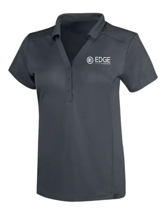 OGIO Dark Grey Womens Framework Polo w/Edge Home Finance Logo