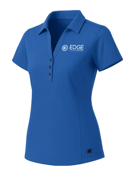 OGIO Womens Royal Blue ONYX Polo w/Edge Home Finance Logo