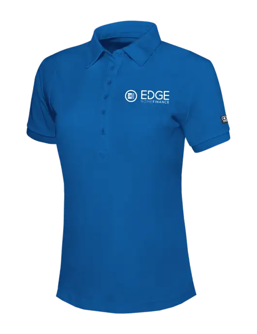 OGIO Womens Royal Blue Jewel Polo w/Edge Home Finance Logo