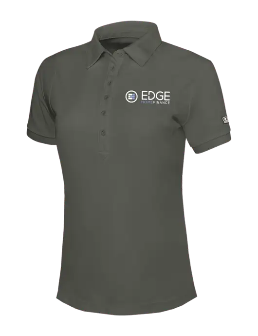 OGIO Womens Medium Grey Jewel Polo w/Edge Home Finance Logo