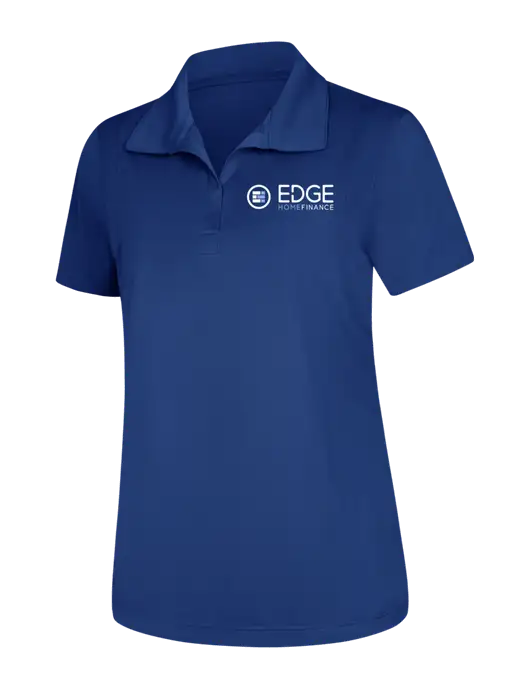 Womens Royal Micropique Sport-Wick Polo w/Edge Home Finance Logo