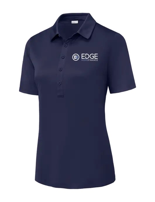 True Navy Womens Posi-UV Pro Polo w/Edge Home Finance Logo