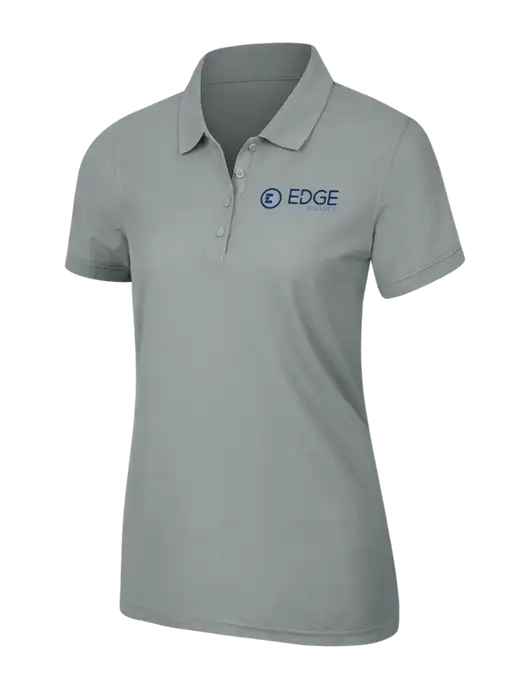 Light Grey Womens Core Classic Pique Polo w/Edge Home Finance Logo