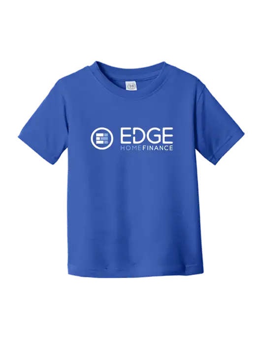 Rabbit Skins Royal Toddler Fine Jersey Tee w/Edge Home Finance Logo