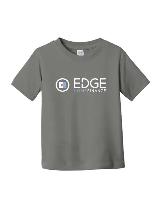 Rabbit Skins Charcoal Toddler Fine Jersey Tee w/Edge Home Finance Logo