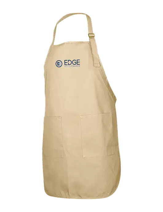 Full-Length Stone Apron With Pockets w/Edge Home Finance Logo