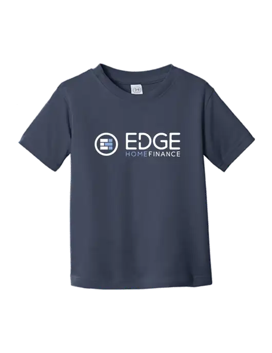 Rabbit Skins Navy Toddler Fine Jersey Tee w/Edge Home Finance Logo