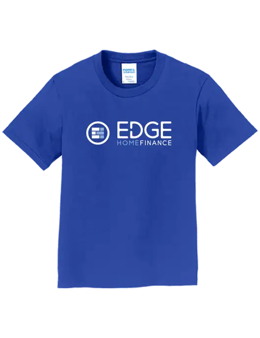 Youth Ring Spun Royal 4.5 oz T-Shirt w/Edge Home Finance Logo