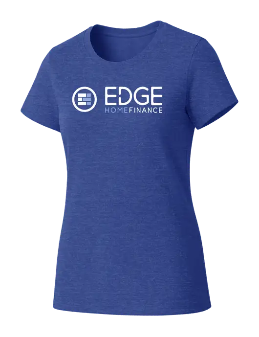 Womens Seriously Soft Royal Frost T-Shirt w/Edge Home Finance Logo