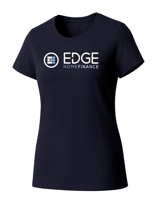 Womens Seriously Soft New Navy T-Shirt w/Edge Home Finance Logo