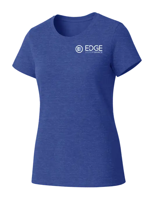 Womens Seriously Soft Royal Frost T-Shirt w/Edge Home Finance Logo