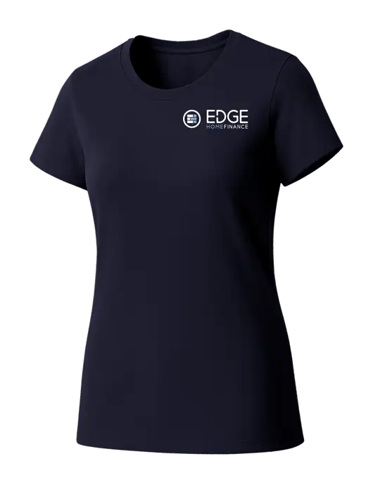 Womens Seriously Soft New Navy T-Shirt w/Edge Home Finance Logo
