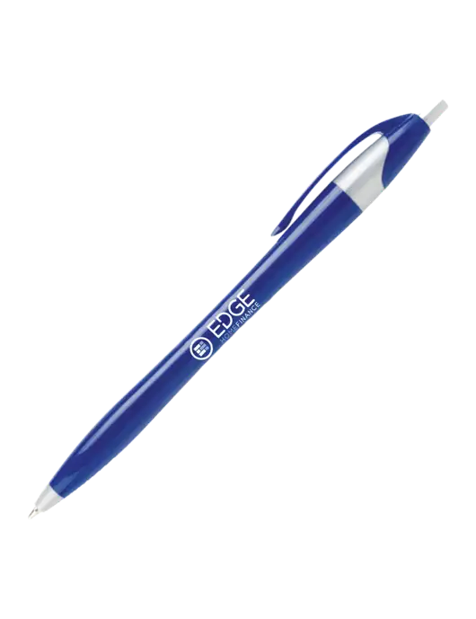 Novella Navy/Silver Corporate Pen- Blue Ink w/Edge Home Finance Logo
