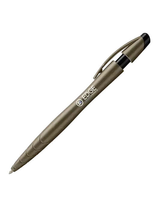 Awali Grey Metallic Pen - Black Ink w/Edge Home Finance Logo