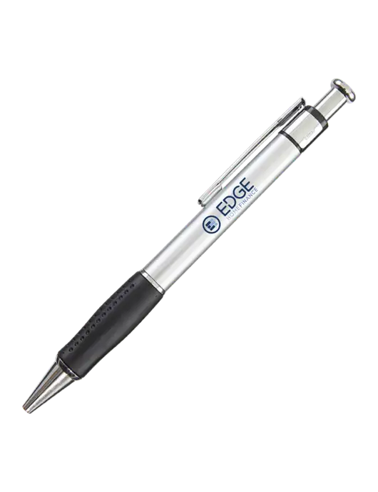 Malta Silver Pen - Black Ink w/Edge Home Finance Logo