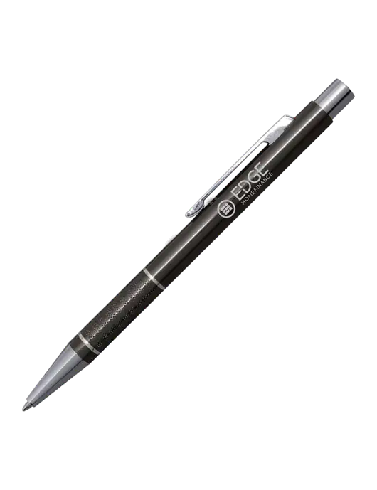 St George Gunmetal Pen - Blue Ink w/Edge Home Finance Logo