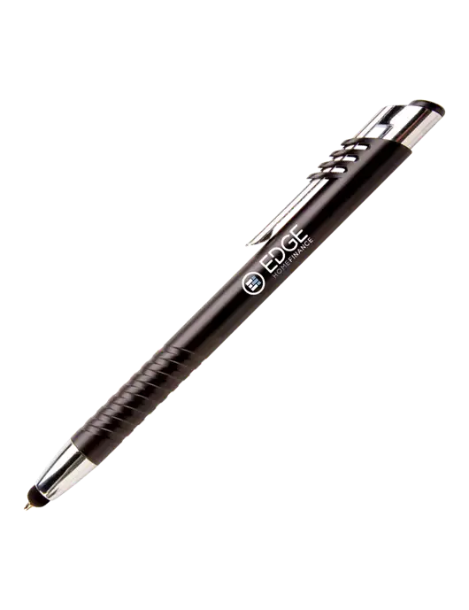 Schirhart Black Stylus Pen - Blue Ink w/Edge Home Finance Logo