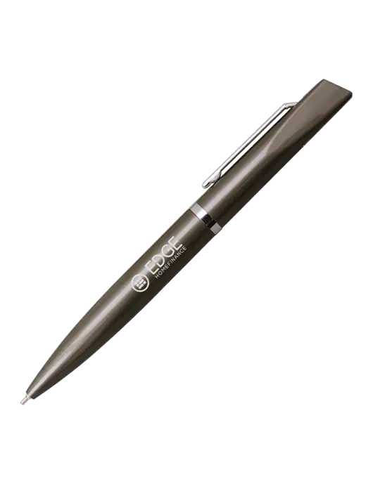 Santos Gunmetal Pen - Black Ink w/Edge Home Finance Logo