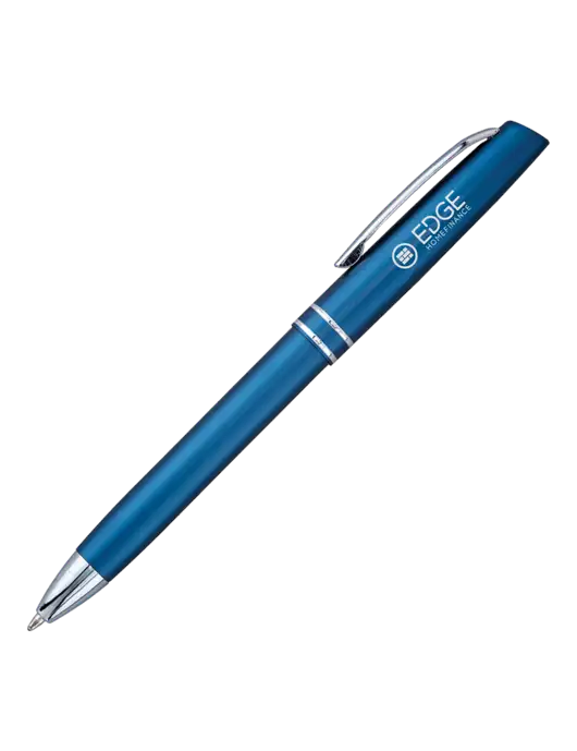 Blue Anguilla Black Ink Pen w/Edge Home Finance Logo