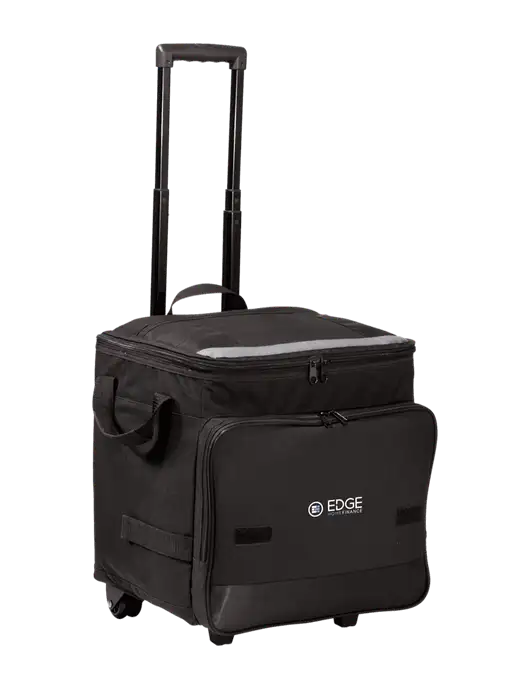 Black Rolling Cooler w/Edge Home Finance Logo