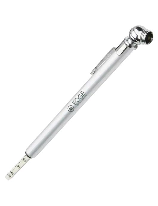 Quick View Silver Tire Gauge w/Edge Home Finance Logo