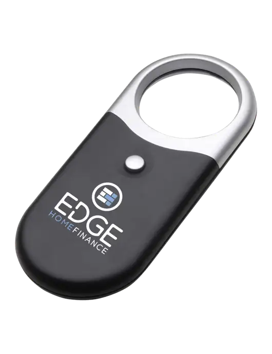 Compact Black Magnifier Light w/Edge Home Finance Logo