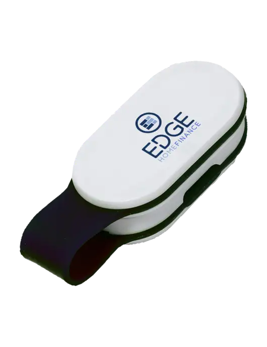 Magna Clip Black Personal Safety Light w/Edge Home Finance Logo