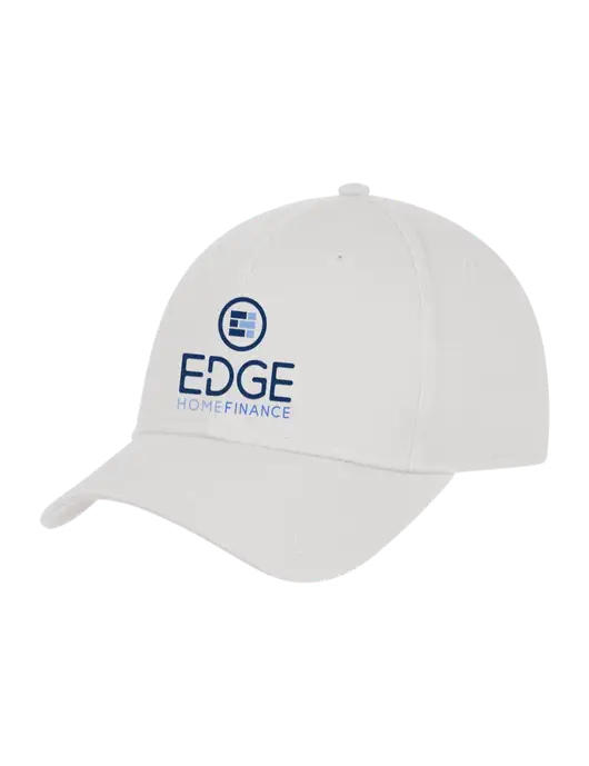White Structured Cap Hook & Loop w/Edge Home Finance Logo