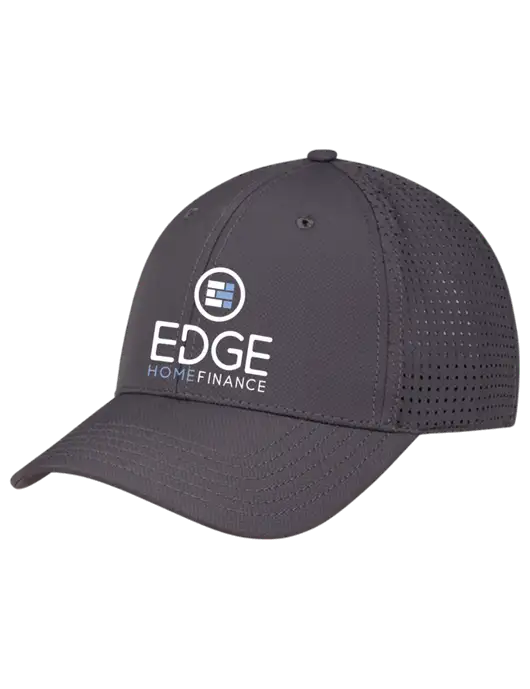 Charcoal Performance Stretchable Cap Hook & Loop w/Edge Home Finance Logo