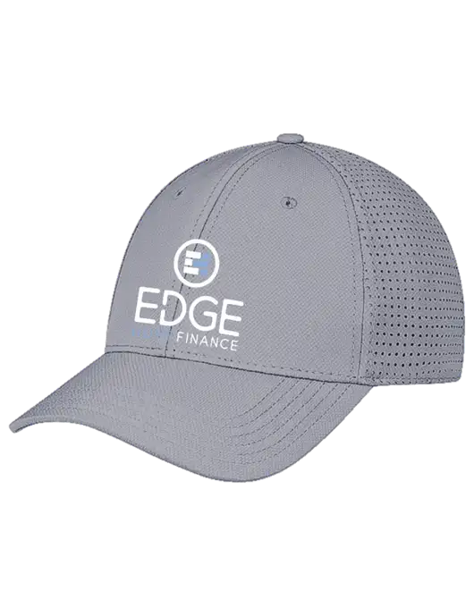 Grey Performance Stretchable Cap Hook & Loop w/Edge Home Finance Logo